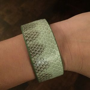 Adjustable Genuine Snakeskin Cuff- New!