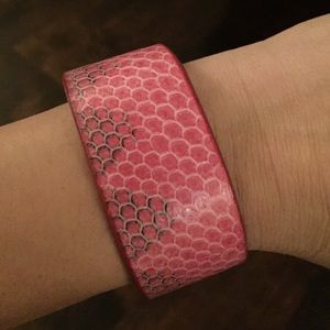 Adjustable Genuine Snakeskin Cuff- New!