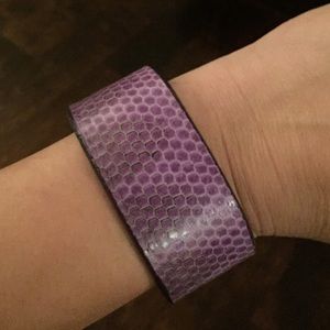 Adjustable Genuine Snakeskin Cuff- New!