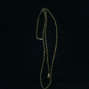 10k twirl gold Necklace 21 inch  in long
