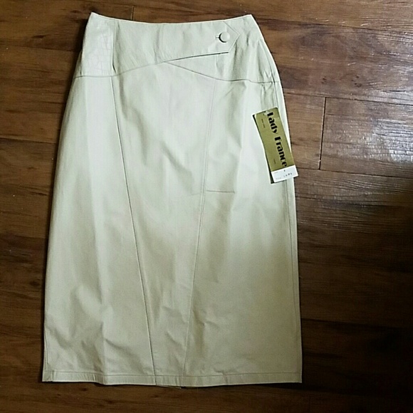 Leather High-Waisted Skirt