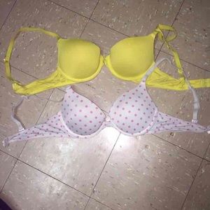 PINK Victoria's Secret Push Up Bras 34b!