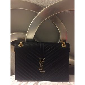 Classic Large Monogram Saint Laurent Satchel