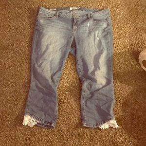 Skinny cropped Blue jeans