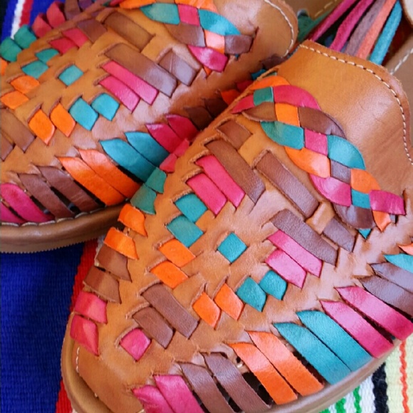 colorful huaraches sandals