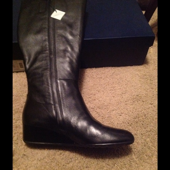 Tall wide calf boots