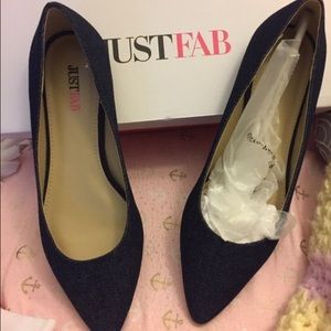 JustFab flat demin shoes