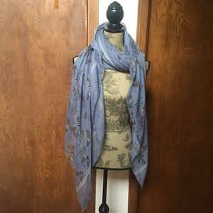 Zebra detail light weight scarf