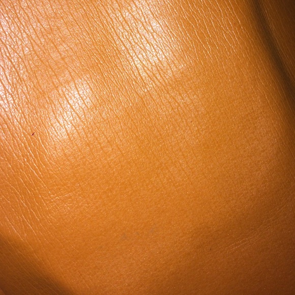 Caramel Leather Coat - Picture 2 of 4