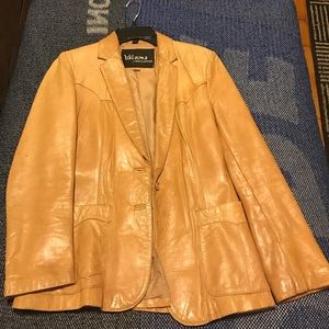 Light leather coat