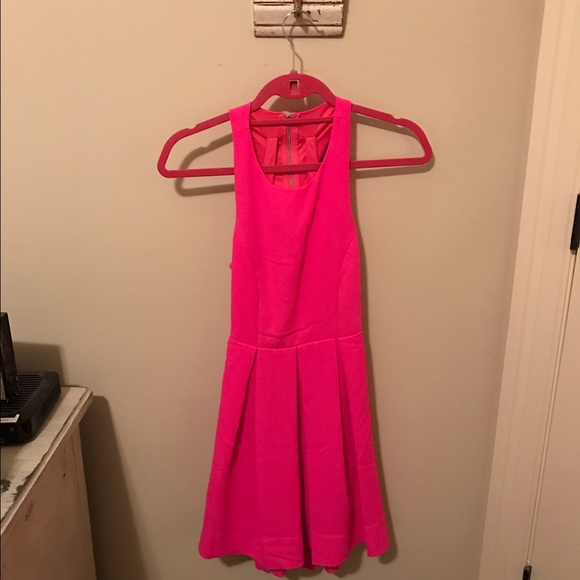 Hot pink dress from LuLu's!