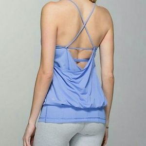 Lululemon Flow And Go Halter Tank in Periwinkle