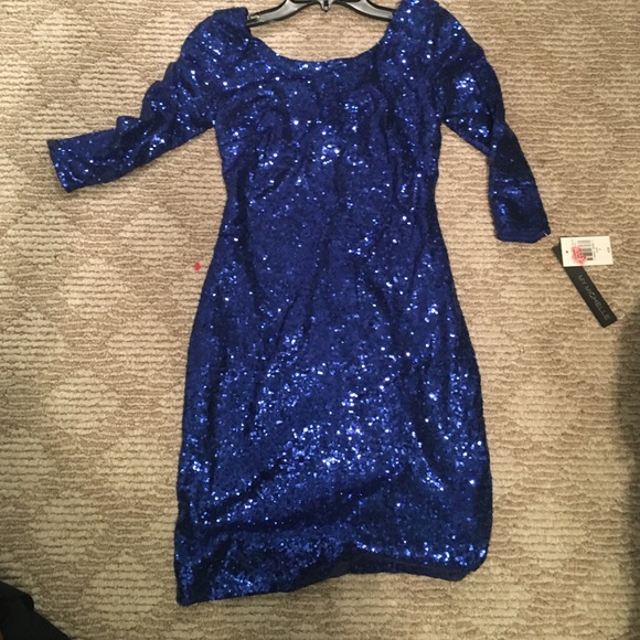 Blue sparkly dress NWT