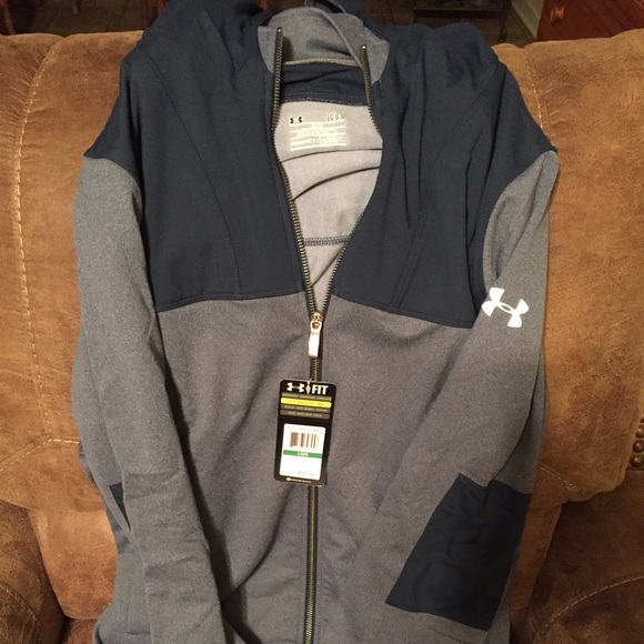 Under armour large all season hooded full zip