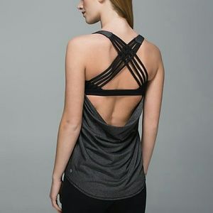 Lululemon wild tank Heathere Black Desert Snake De