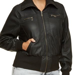 Faux leather jacket