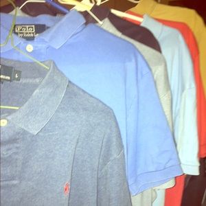 Six Ralph Lauren polo's