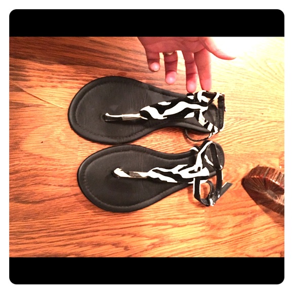 Zebra Print Sandals