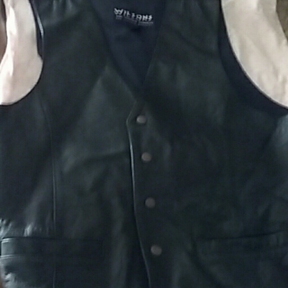 Genuine leather vest made by Wilson's