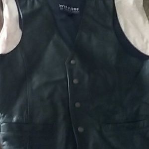 Genuine leather vest made by Wilson's