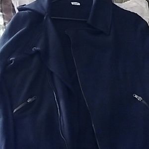 Asymmetric black jacket