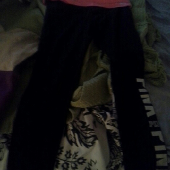 Victoria secret pink foldovet legging small