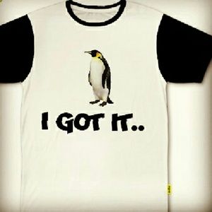 Designer empire penguin t shirt