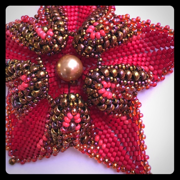Flower Beaded adjustable choker