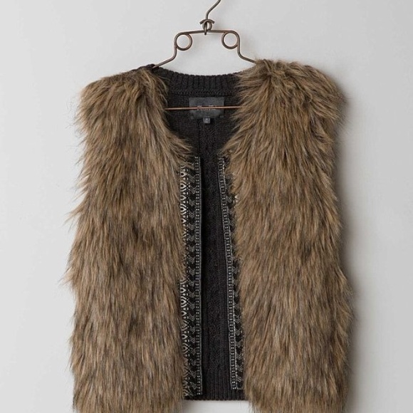 MISS ME FAUX FUR VEST-Small-girls