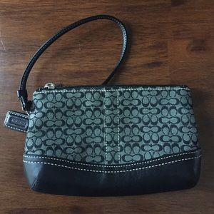 Signature Collection Coach Wristlet
