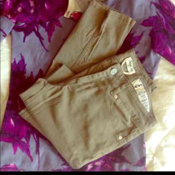 Indigo Rein Light Olive Green Jeans