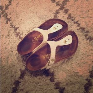 Snakeskin birkenstocks