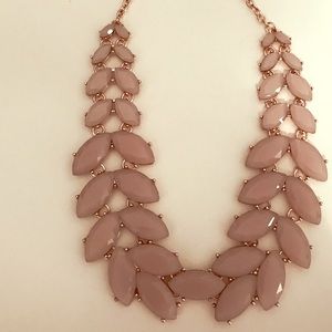 Light Pink/Cream and Gold Chunky Necklace