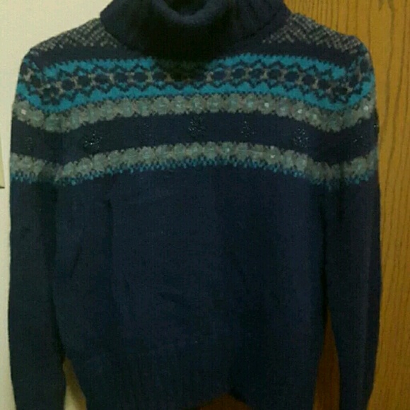 FAIR ISLE WOOL SWEATER SMALL - Picture 1 of 3