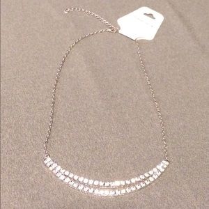 A cute crystal and silver necklace. 😊💕