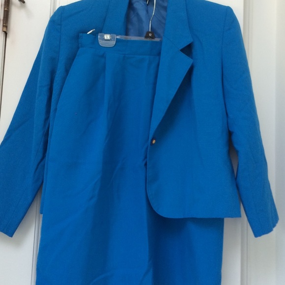 Women's Blue skirt and jacket set