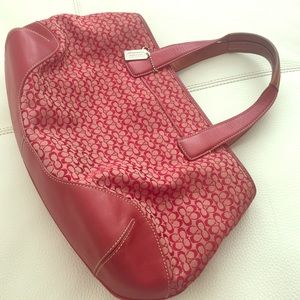 Coach red handbag