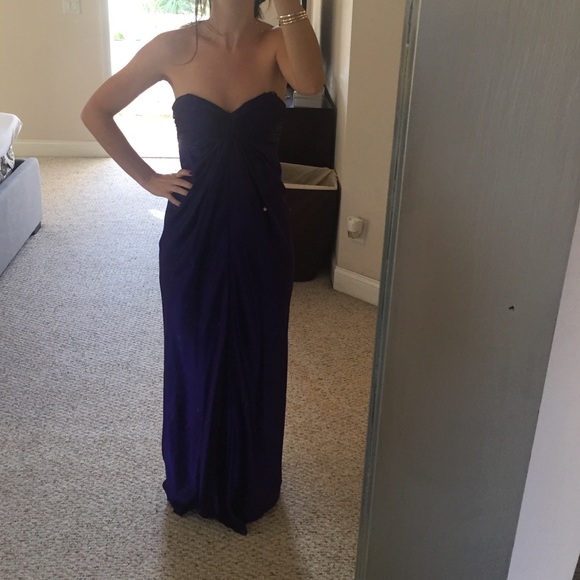 Strapless gown