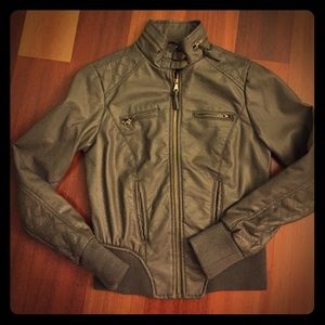 Grey Bomber Jacket, Small