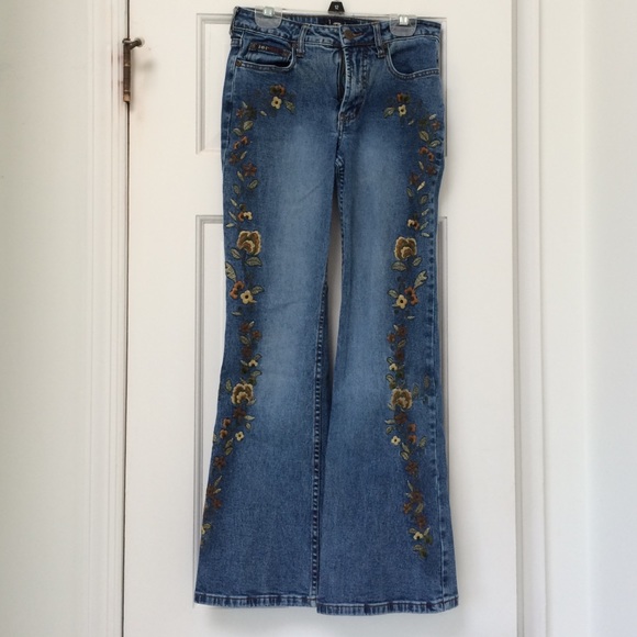 Girls embroidered jeans