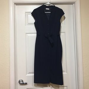 Calvin Klein navy blue dress