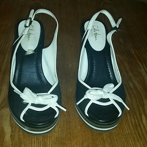 BLACK COLE HANN SANDALS