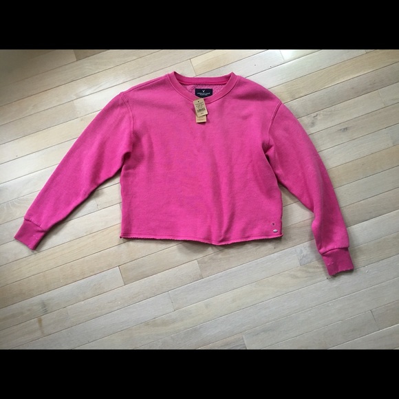 American eagle pink mid sweater😊NEW