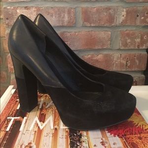 Sigerson Morrison Suede + Leather Pumps