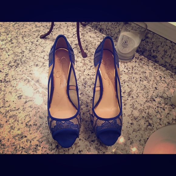 Jessica Simpson Royal Blue Heels