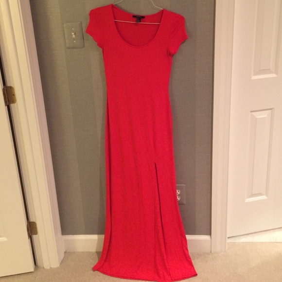 Sexy red maxi dress