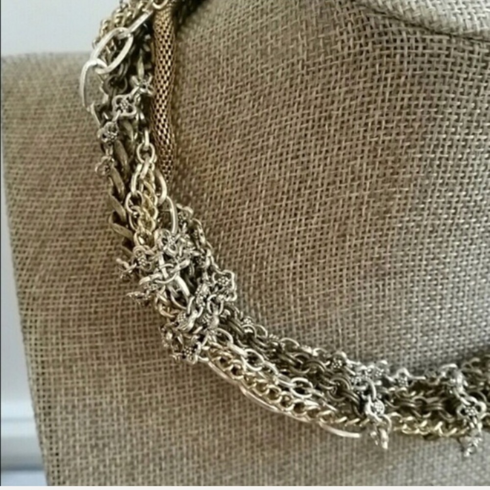 Banana republic multi chain necklace