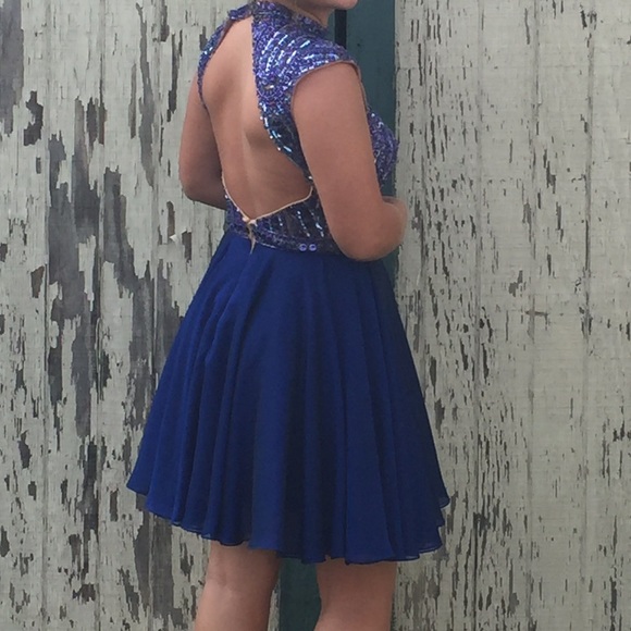 Navy blue Sherri hill dress