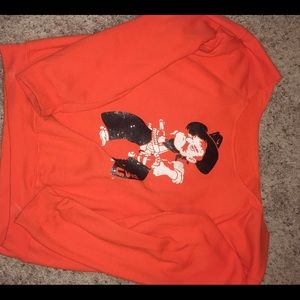 OSU off the shoulder hoodie