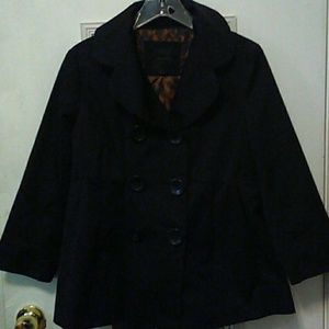Cute black pea coat